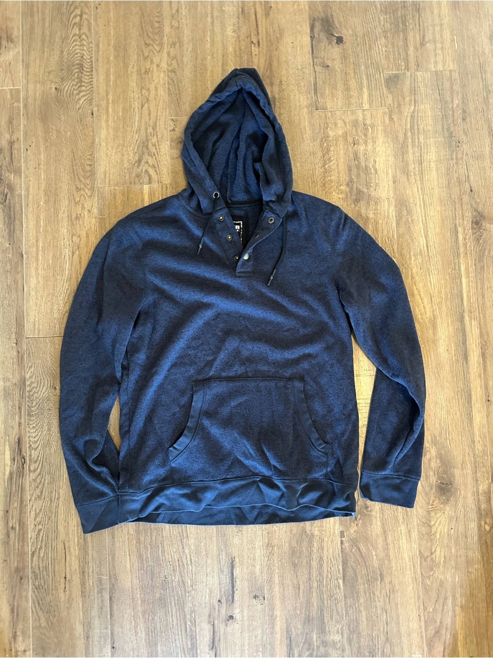 Men's Navy Hooded Pullover Sweatshirt